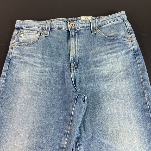 Adriano Goldschmid Jeans Womens 31x27* Isabelle Straight Crop Blue Denim Tag 31R - Picture 2 of 16